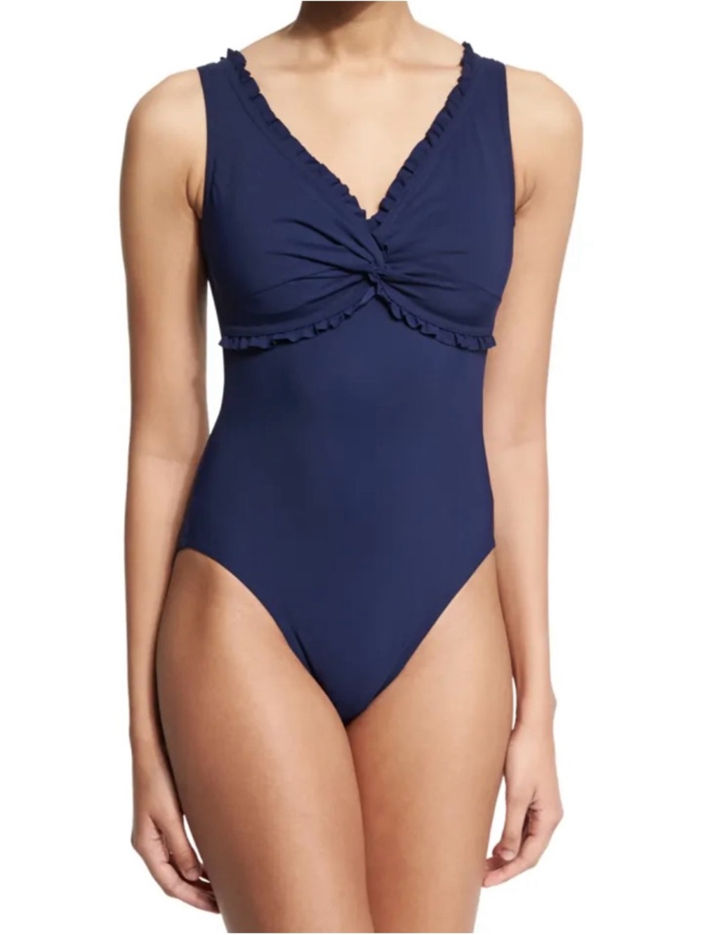 Karla Colletto Nude One-Piece Swimsuit